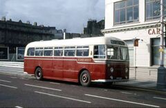 East Kent bus to Pett outside the Carlisle c1965